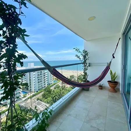 Apartamento Con Vista Al Mar En Sonesta Con Salida Directa A La Playa